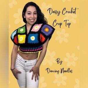 Granny Squares - Daisy Crop Top- Various Sizes